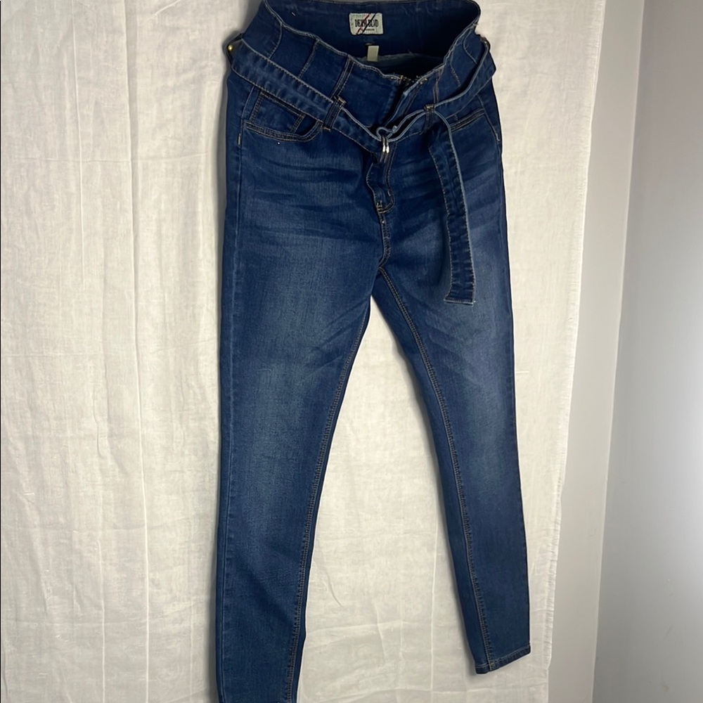Blue High Rise Jeans for Effortless‎ Style